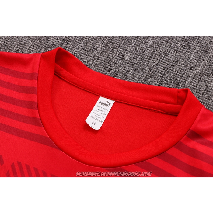 Chandal del AC Milan 22-23 Manga Corta Rojo